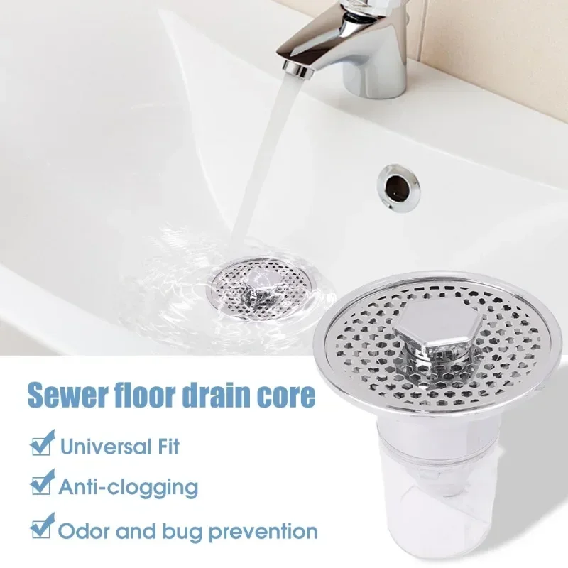 5/1PC Universal Bathroom Basin Pop-Up Bounce Core Sink Hair Catcher Drain Filter Bathtub Stopper Basin Strainer Bath Accessories