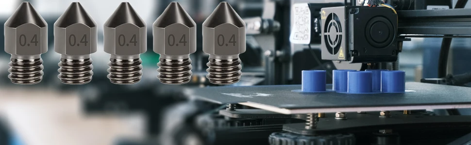 2/5/10PCS MK8 Düsen aus gehärtetem Stahl 0,2 0,4 0,6 0,8 1,0mm M6 Gewinde 1,75 MM Filament für 3D-Drucker Hotend CR10 Ender3 – Detail 1