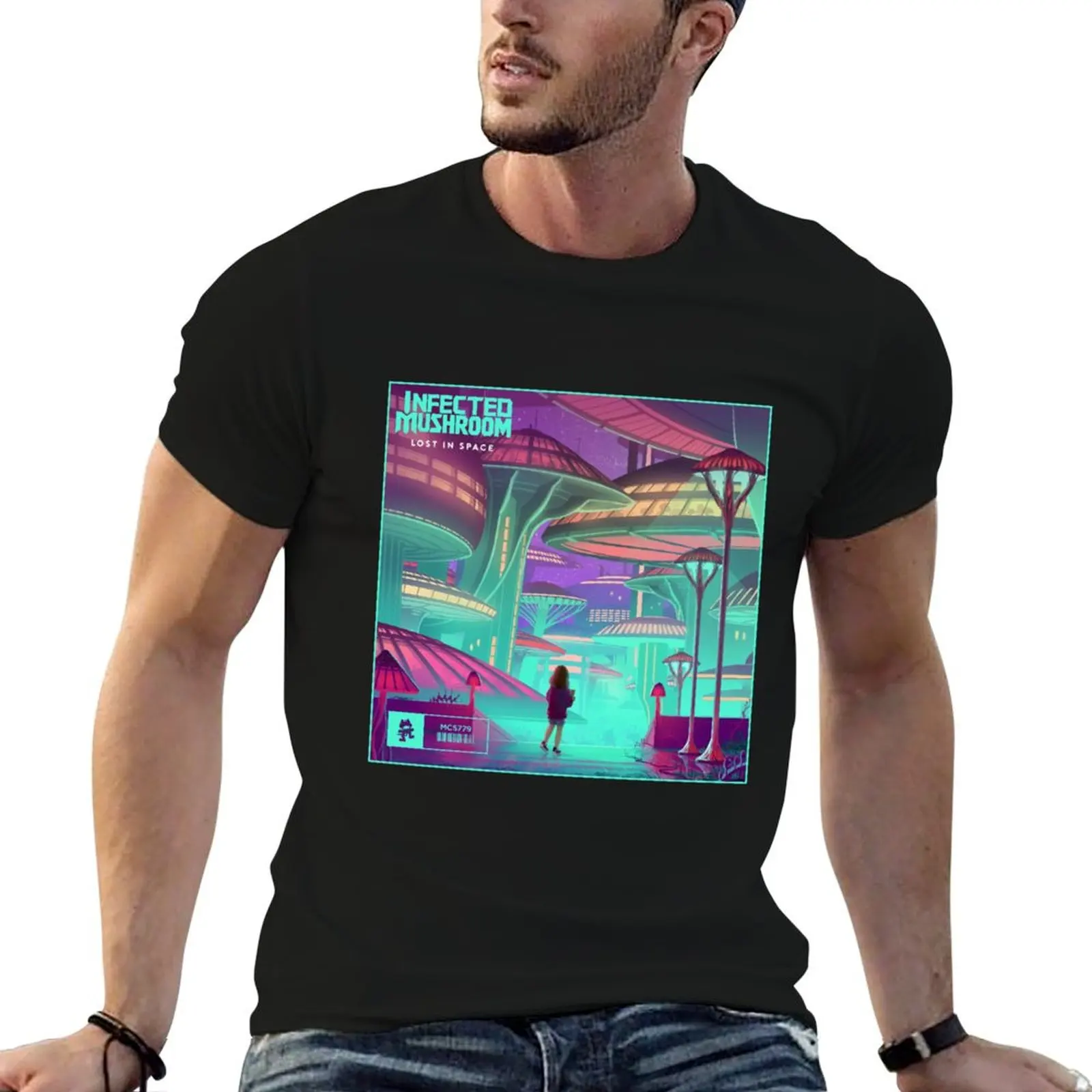 Infected Mushroom Design T-Shirt funny t shirts cotton t shirts with prints t shirt personalised T-shirt