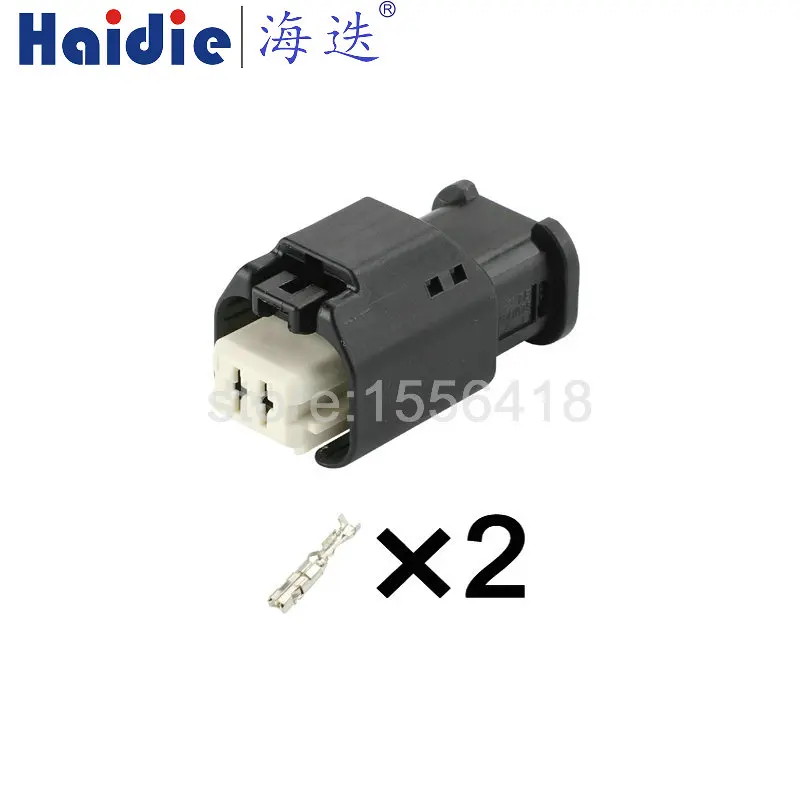 1-100Sets 2 Pin  Delphi Automotive Connector Socket DT06 Sensor Harness Plug 1801174-1 1801175-1