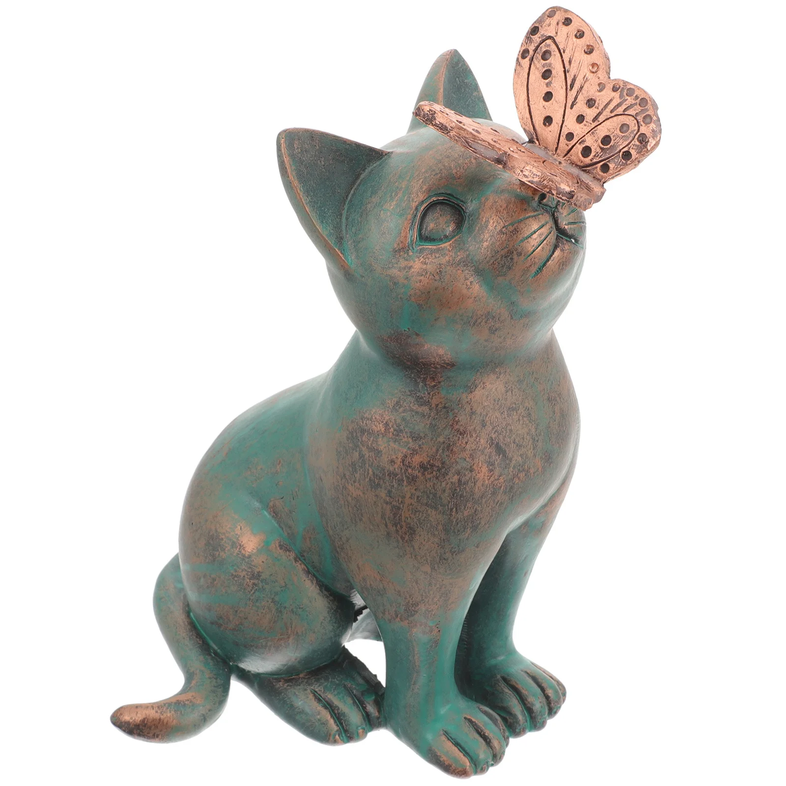 

Mini Cat Resin Statue Solid Material Long Lasting Use Small Spaces Decor Cat Figurines Mini Figurines Miniature Animals