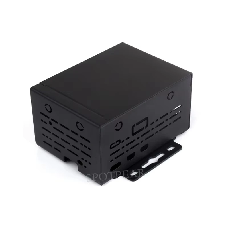 Industrial Grade Metal Case, D Suporte, Instale Cooler, Ple, PoE, Hard, Shell Protetor para Raspberry Pi 5