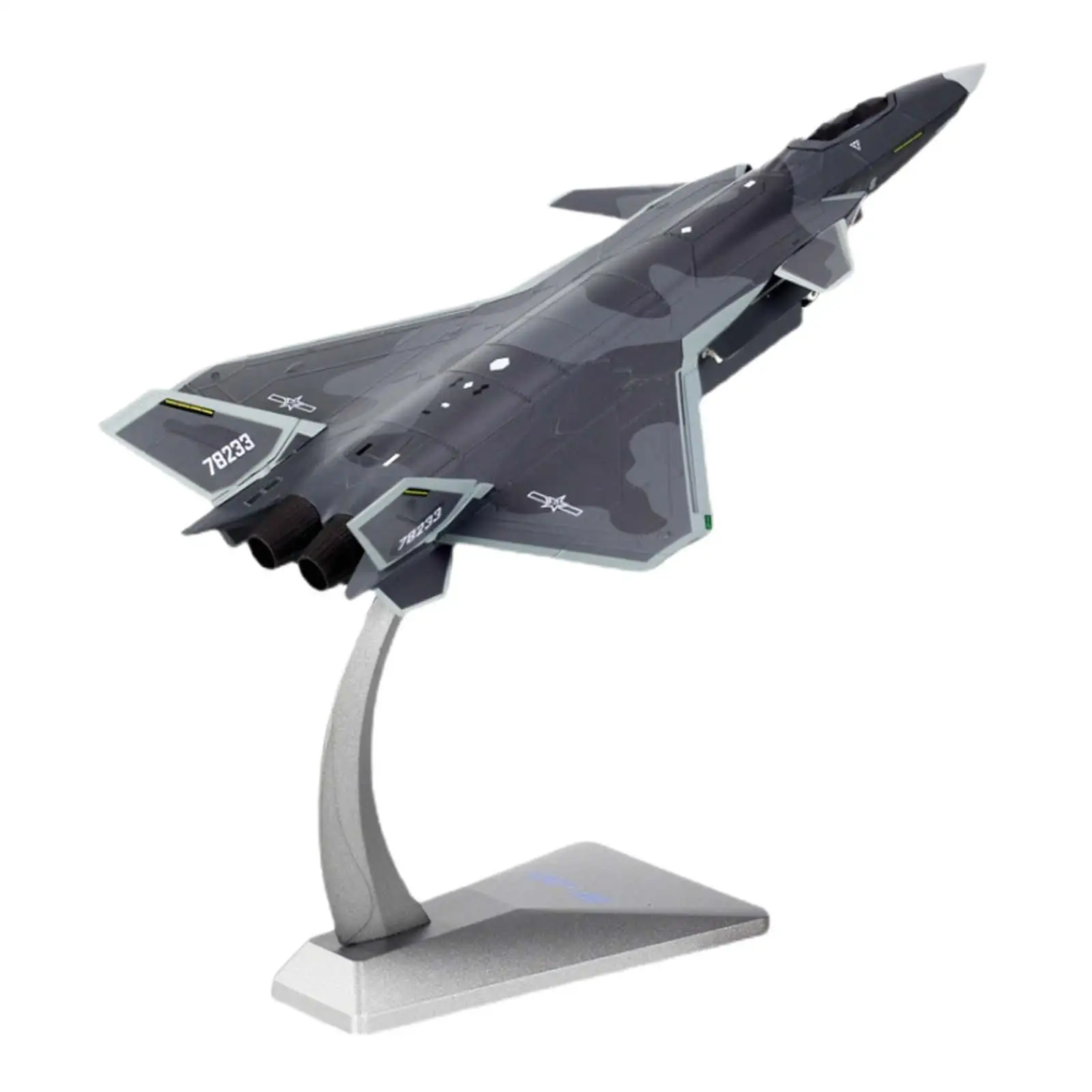 1/60 Scale J20 Fighter Alloy Aircraft Model for Living Room Cafe Bedroom