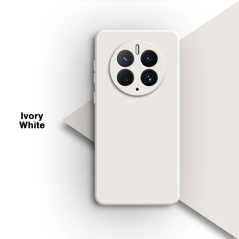 Flüssige Silikon-Handyhülle für Huawei Mate 60 50 40 Pro Plus 50E 40E RS 5G, weiche Original-Schutzhüllen