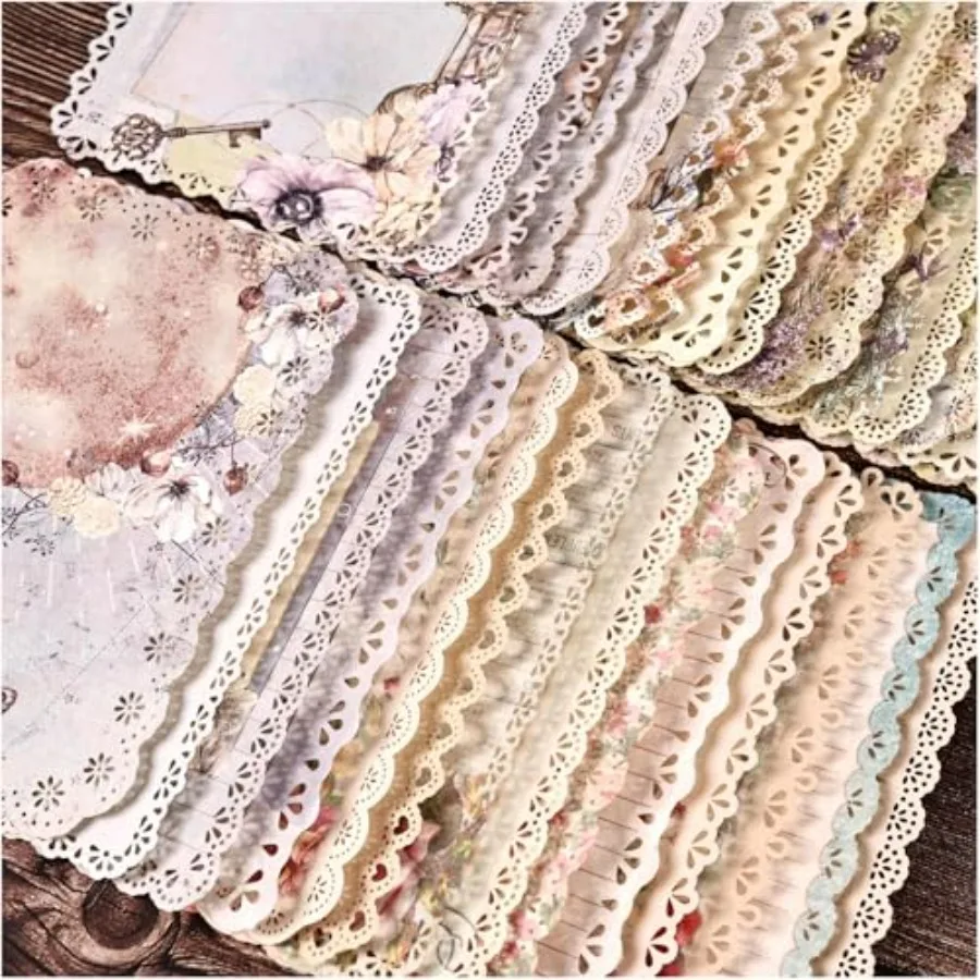 

30 Sheets, Assorted Set - 3 Pack Background Decorative Paper Ephemera for Junk Journaling Supplies, Scrapbooking, Collage, Stat
