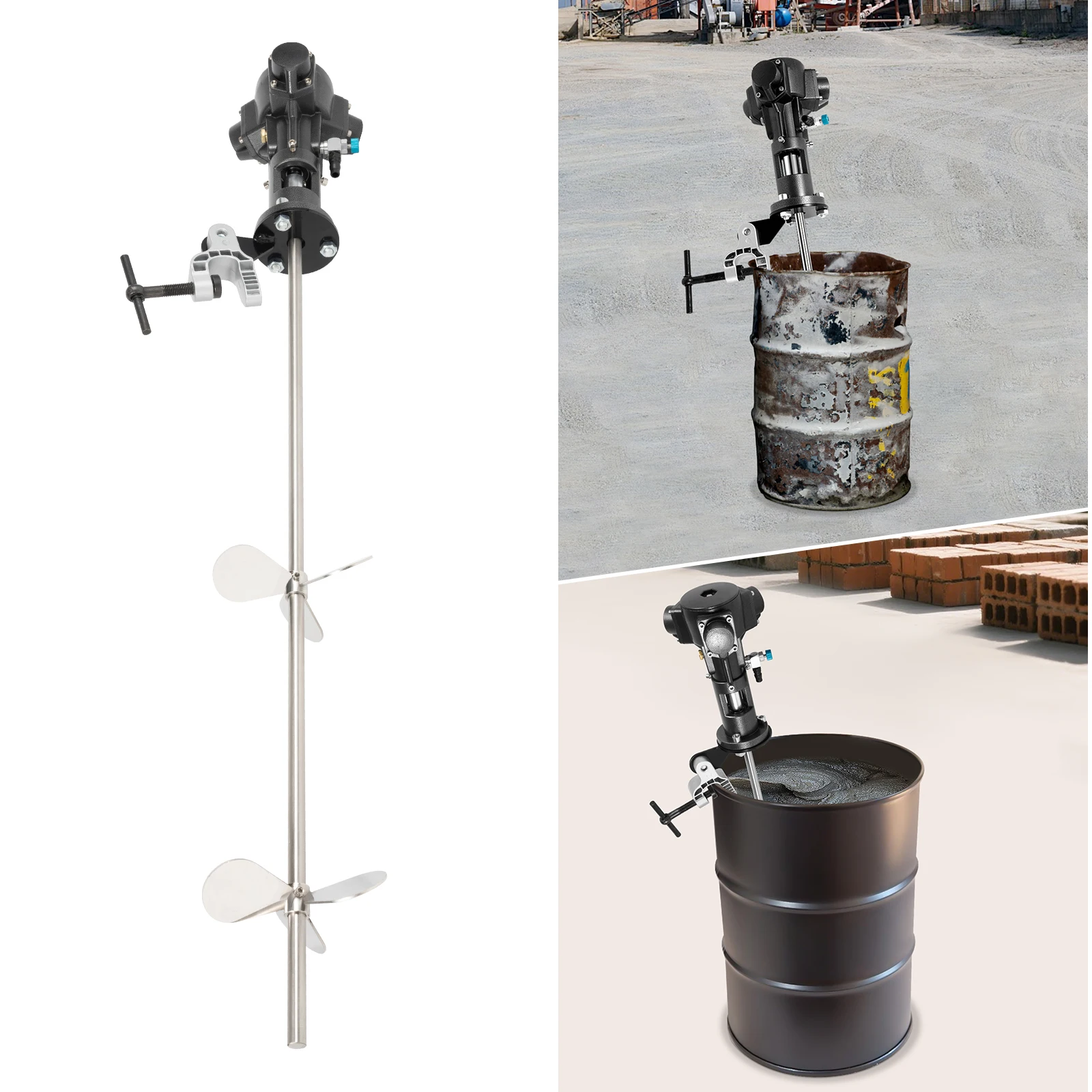 50 جالون آلة المحرض خزان خلاط هوائي 190L ستبليس تنظيم السرعة خلاط طلاء هوائي النمام