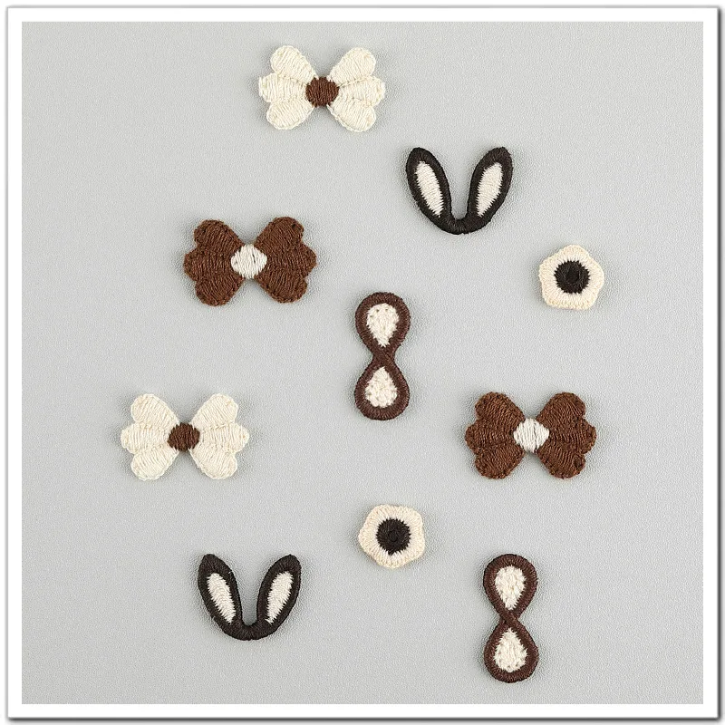 Appliques de laine d'animaux de dessin animé Kawaii pour vêtements d'enfants, chapeau, chaussures, accessoires de patchs de couture, décor de pinces à cheveux bricolage