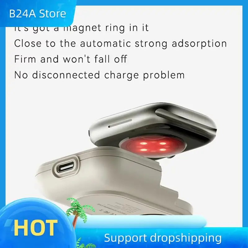

B24A For Watch Wireless Charger 40/41/42Mm Smart Outdoor Sports Portable Wearable Wireless Charging Bank