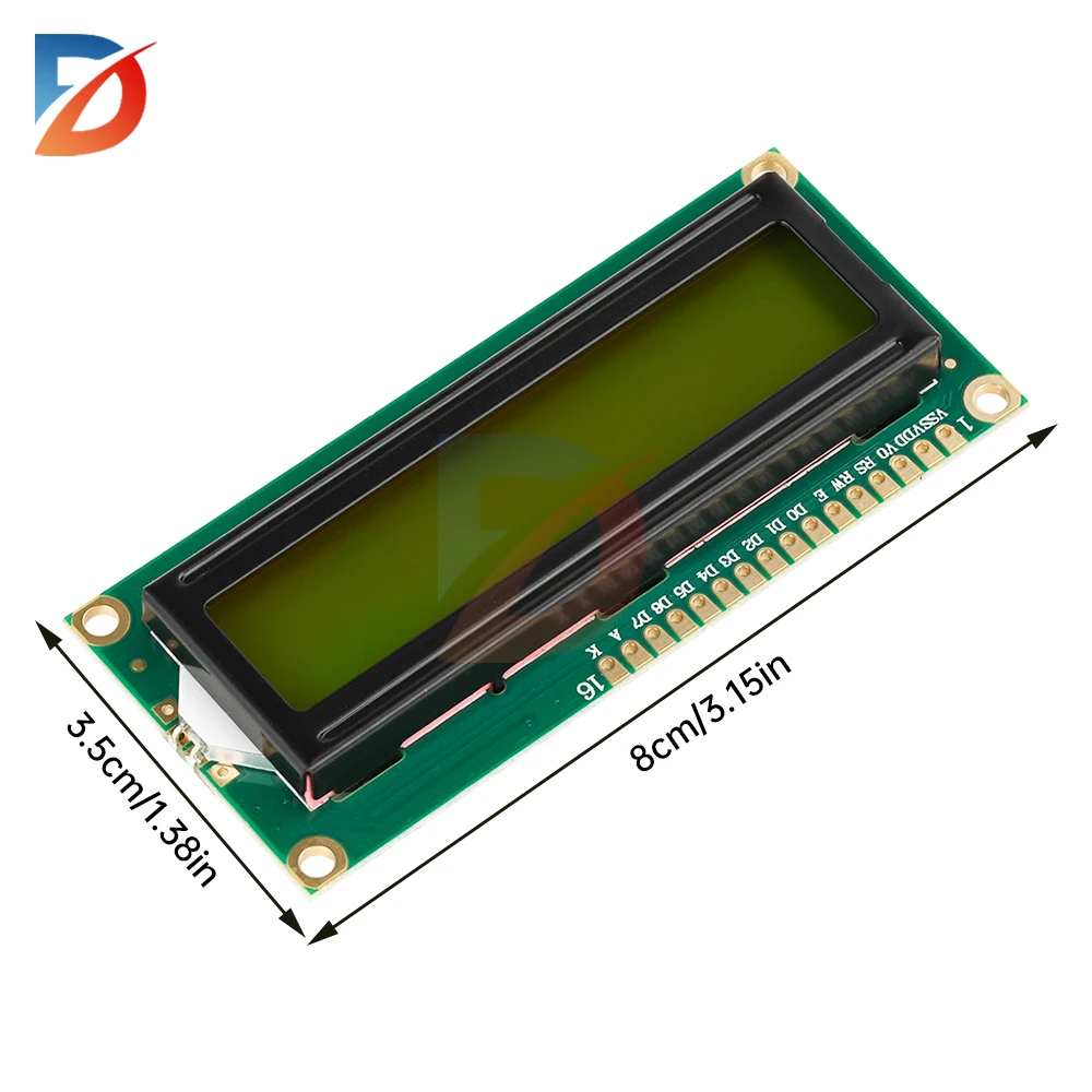 LCD1602 5V 1602 Anzeigemodul Blau/Grüner Bildschirm 16x2 Zeichen LCD-Anzeigemodul IIC/I2C-Adapter für Arduino UNO R3 Mega2560