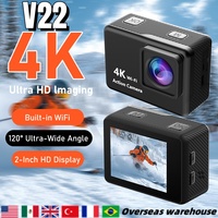 Action Camera Ultra HD 4K/30fps WiFi 2.0-inch 30m Underwater Waterproof Helmet Video Recording Cycling skiing Sport Cameras Gift