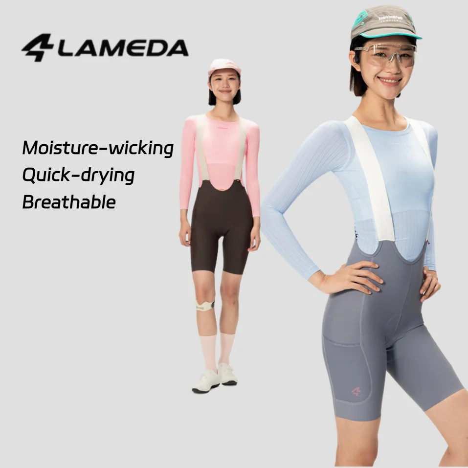 Lameda 2026 Women's Moisture-wicking Cycling Top,Long-sleeved Cycling Base Layer With Quick-drying Properties