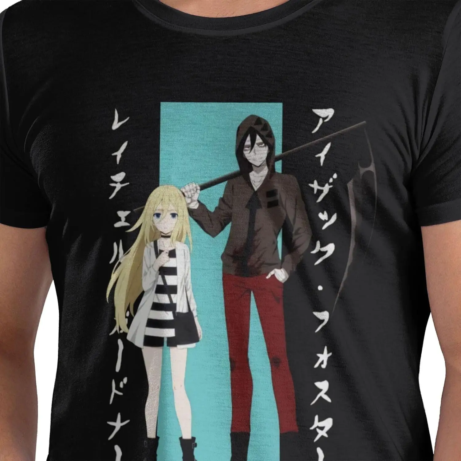 Anime Angels of Death T Shirt Man'S Summer Print Round Neckline Tee Classic Short Sleeve Tshirt