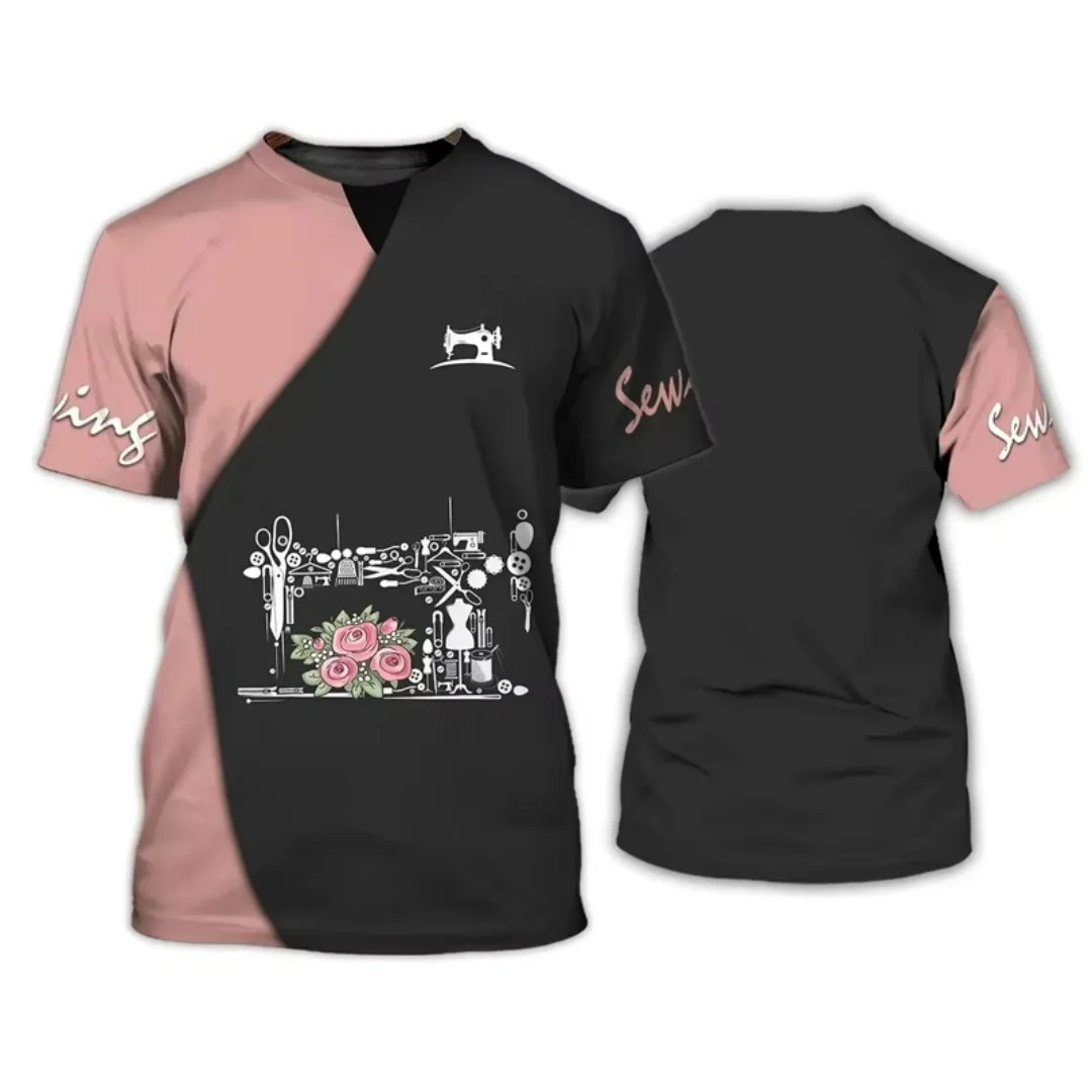 الخياطة قميص تي شيرت رجالي ثلاثية الأبعاد الطباعة الرياضة الترفيه الجافة بسرعة تنفس ومريحة الرجال والنساء Y2K تي شيرت