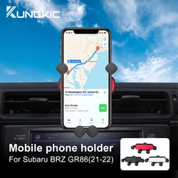 KUNGKIC Phone Holder For Subaru BRZ Toyota GR86 2021 2022 2023 2024 Car Gravity Interior Mobile Support Telephone Stand Bracket