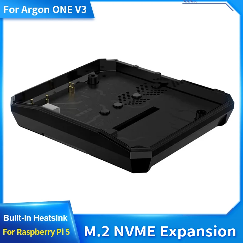 

Argon ONE V3 M.2 NVME PCIE Expansion Board Only Built-in Aluminum Heatsink Faster Higher Access for Raspberry Pi 5 Argon ONE V3