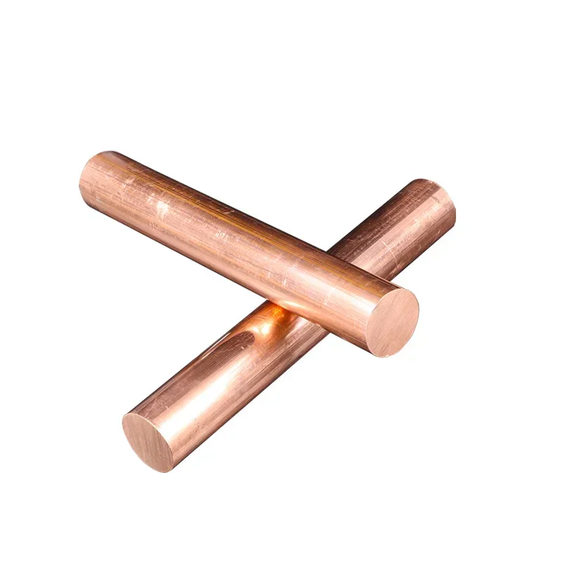 Copper Rod 8 10 12 13 14 15~28mm Diameter T2 Metal Copper Round Bar Metal Processing Length