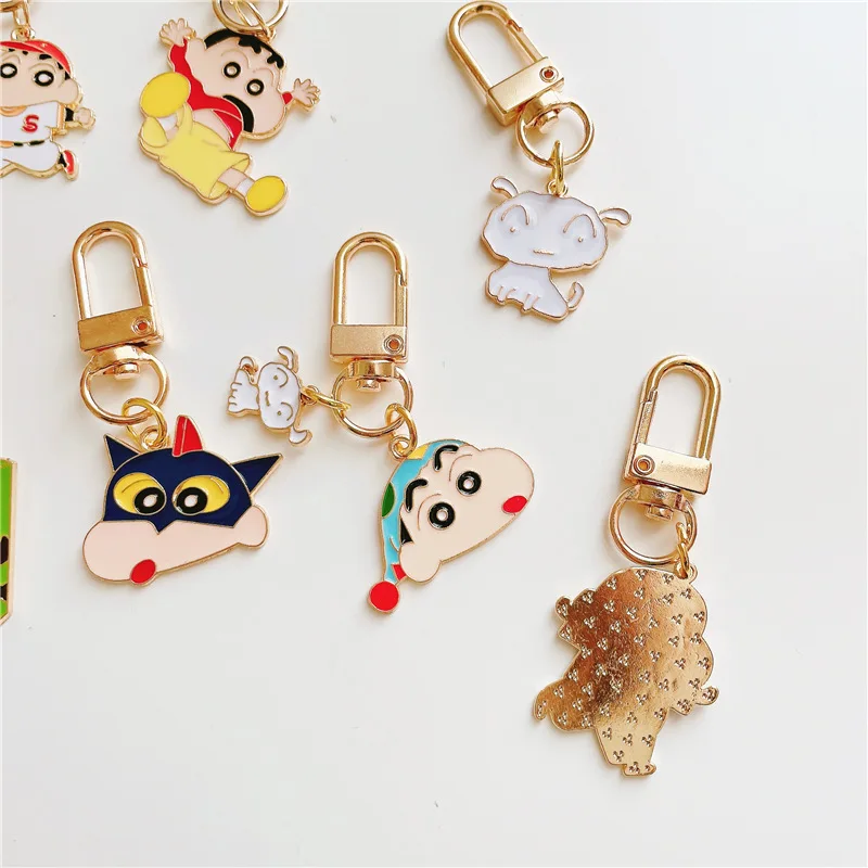 Neue Crayon Shin-chan Nohara Shiro Boochan Tasche Exquisiter Anhänger Hochwertige Farbgebung Kreativer Cartoon Niedlicher Schlüsselanhänger Dekoratives Geschenk – Detail 3