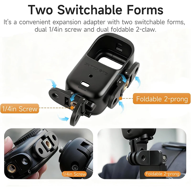 Vertical Horizontal Cage Mount Bracket for DJI Osmo Nano Foldable Protective Frame Case for DJI Osmo Nano Camera Accessories