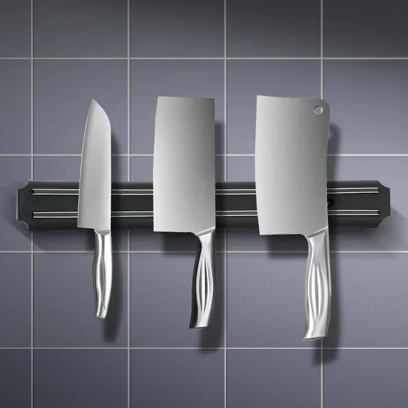 Kitchen Wall-mounted Magnetic Knife Holder Tool Storage Rack Stainless Steel Tool Magnetic Absorption Storage Rack Knife Holder