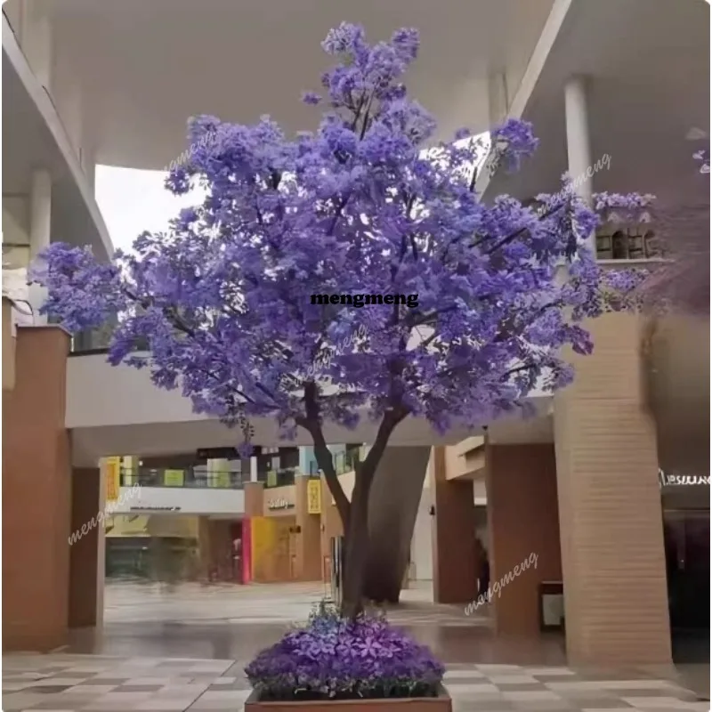 large fake cherry blossom tree, purple floor-to-ceiling wedding props, decoration tree, scenic spot landscaping