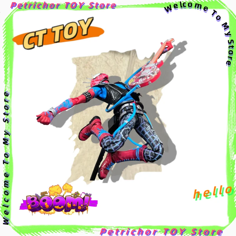 

Genuine Ct Toys In Stock Shipped Immediately Spiderman Spider-Punk Spider-Man Across The Spider-Verse Shf Anime Action Figure