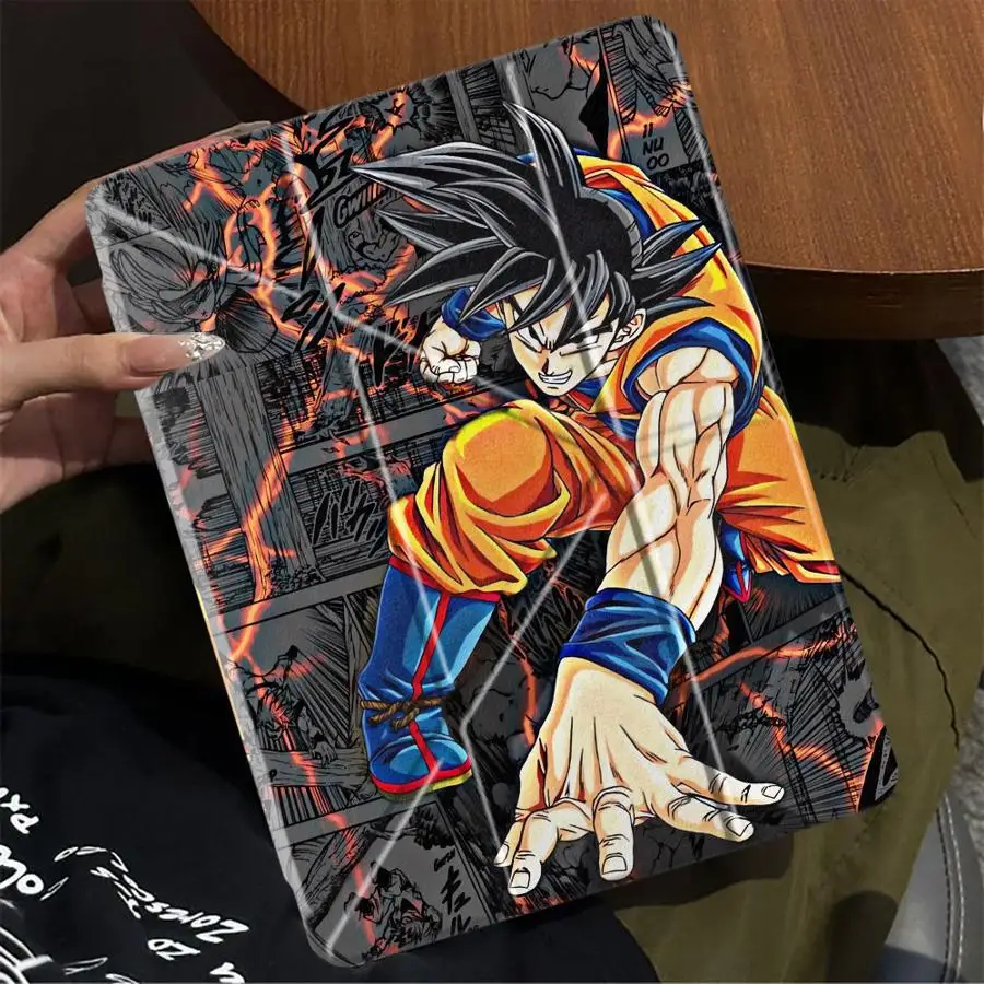 

Чехол для планшета iPad Air 4 5 M3 M2 1 2 M4 11 дюймов Pro 11th 10th 9th 8th 7th 12.9 дюймов Mini 6 7 Pro 2025 с держателем, дизайн DragonBall