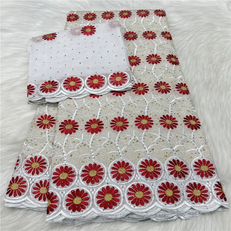 

5 ярдов с шарфом, швейцарская кружевная ткань, сухая кружевная вышивка, африканские ткани из 100% хлопка, швейцарская вуаль, кружево в Дубае, стиль 18 л 1021701