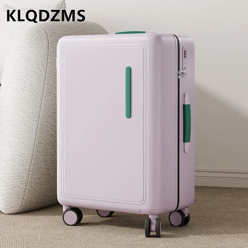 

KLQDZMS Lightweight Suitcase Boarding Box 24" Trolley Case USB Charging Password Box 20 Inches with Wheels Rolling Luggage