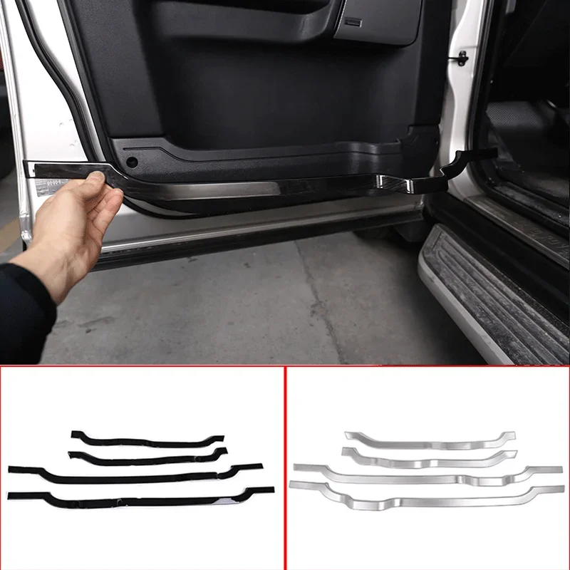 

For 2010-2016 Land Rover Discovery 4 LR4 ABS Black Wood Grain Car Styling Interior Door Panel Decorative Strips Auto Parts