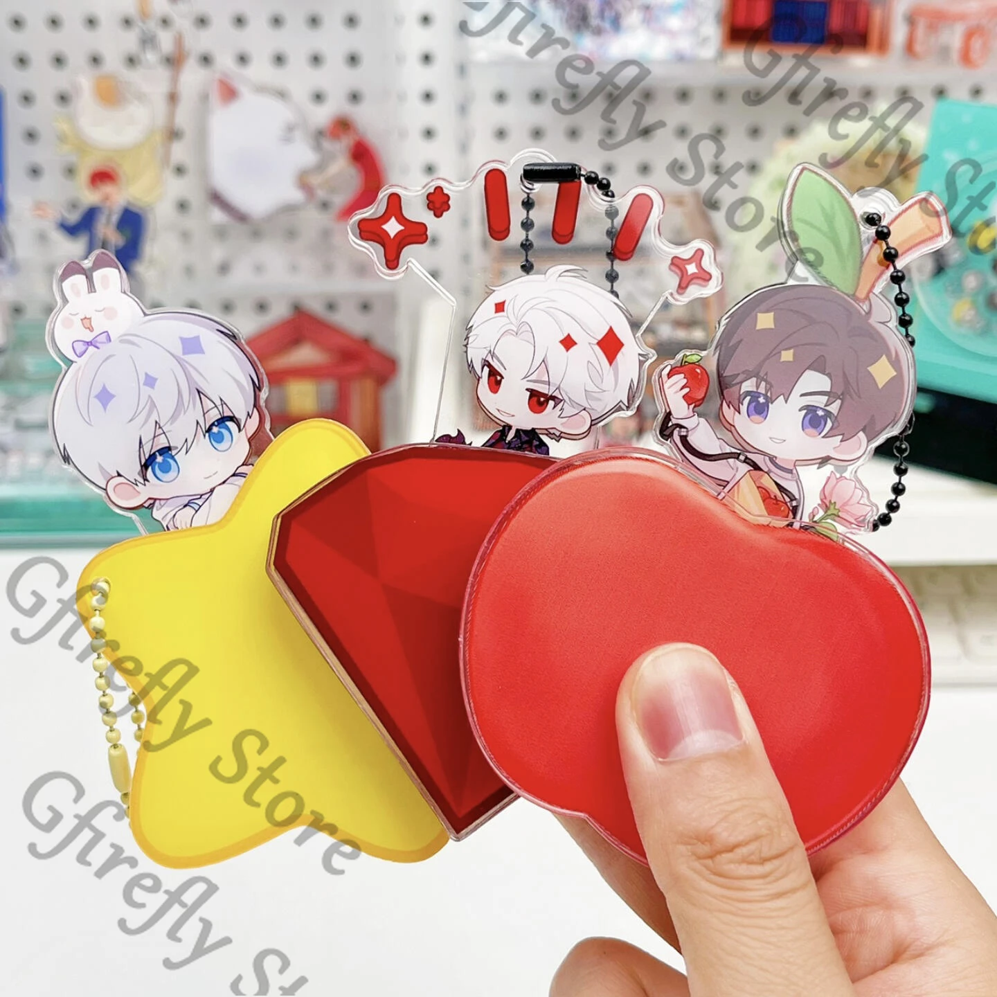 

Love and Deepspace Anime Pendant Ambitus Bag Keyring Acrylic Strap Sylus Keychain Q Version Hanging Drop Caleb Gorgeous Gift