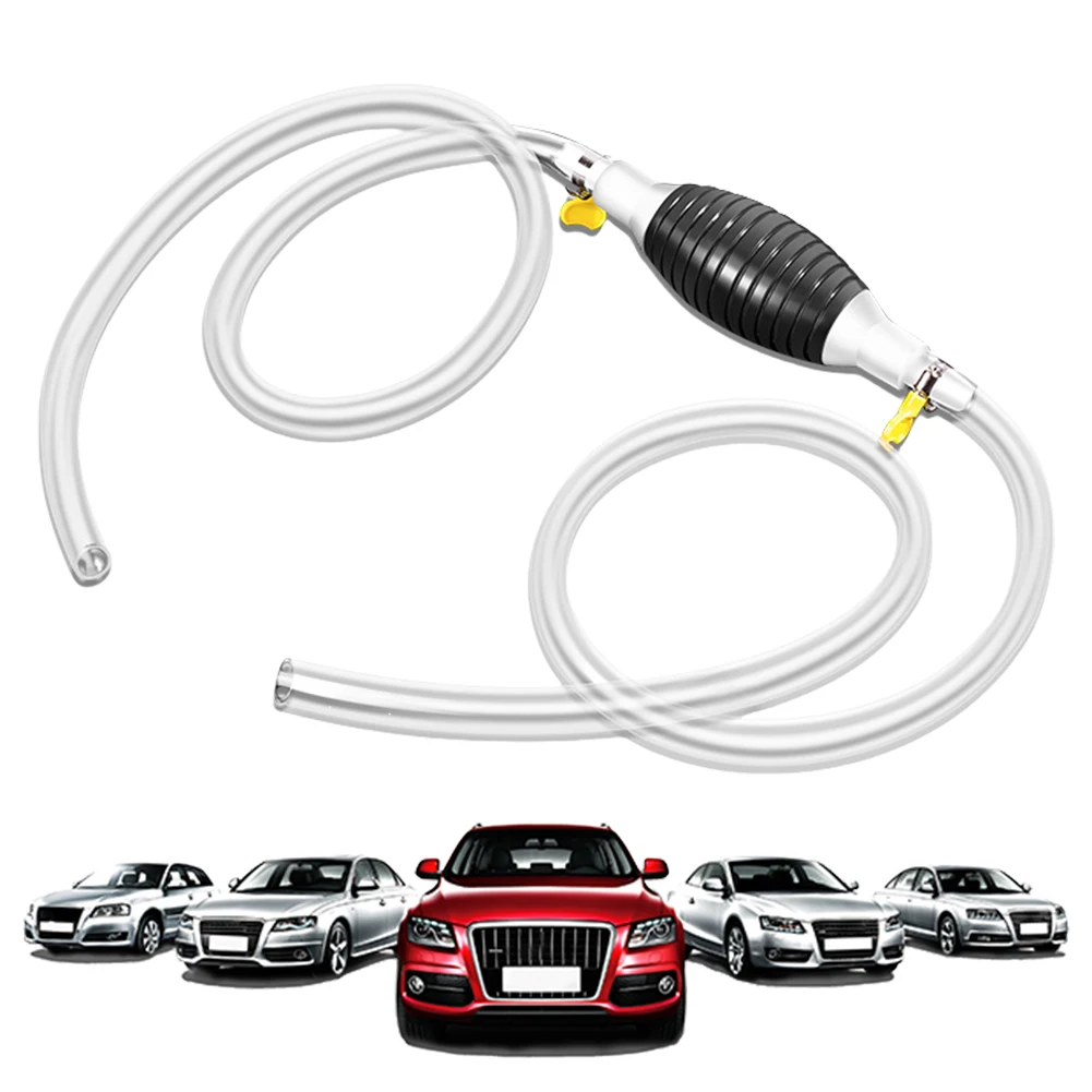 Multifunction Liquid Sucker Suction Pump Car Fuel Pump with Hose High Flow Siphon Hand Pump Fit for Fuel Petrol Diesel Gasoline