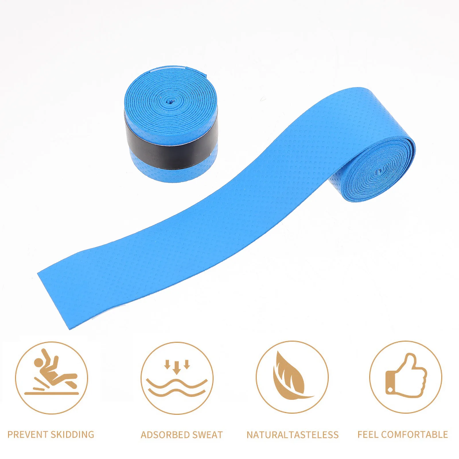

2 pcs Drumstick Anti-slip PU Tape Water Viscous Sweat Absorbent Wrapping Belt Durable Flexible Drum Accessories Electronic