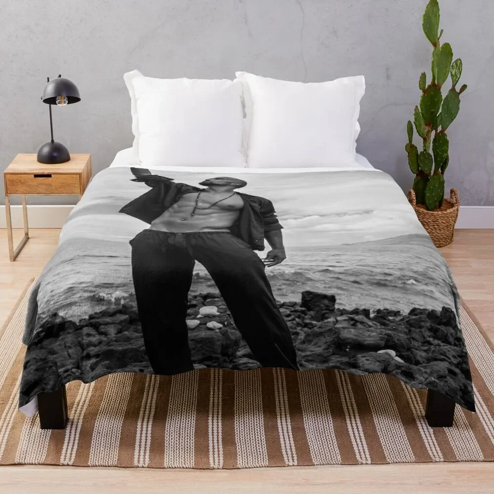 shemar moore Throw Blanket Soft Bed Blankets Decorative Sofa Blankets