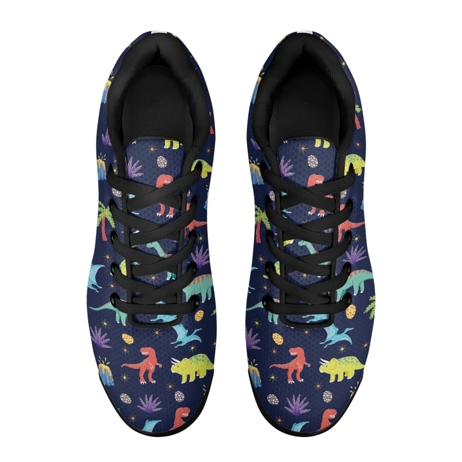 PENSTROLL Dinosaur Lightweight Fashion Sneakers for Running Mesh Lace-up Sneakers Tennis Sneakers