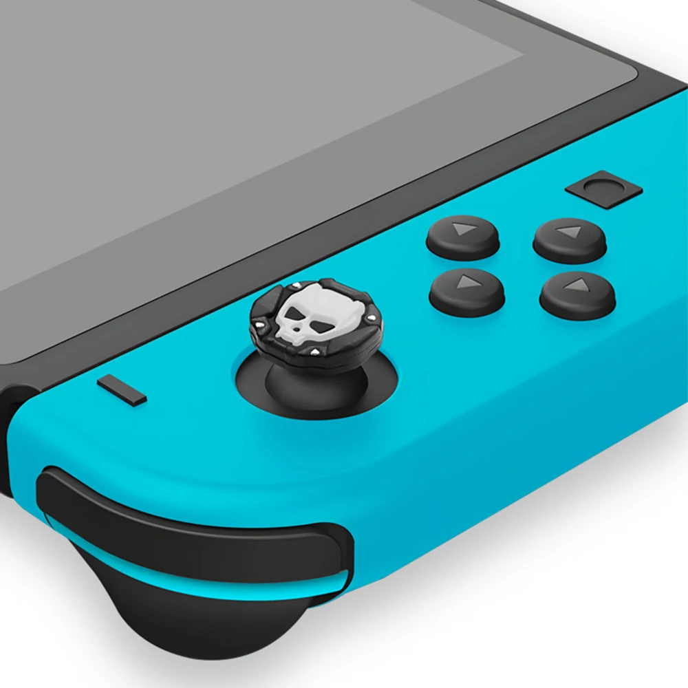 4pcs Cool Skull Silicone Thumb Grip Caps Compatible with Nintendo Switch 2/Switch OLED/Switch Lite/Switch Joystick Cover - view 2