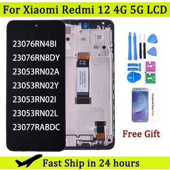 6.79 ''Xiaomi Redmi 12 LCD 23053RN02A Ekran Dokunmatik Ekran Paneli Sayısallaştırıcı Redmi 12 5G Ekran Çerçevesi