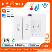 2PACK Tuya WiFi Temperature Humidity Sensor for Smart Home APP Remote Control Work with SmartLife Yandex Alice Alexa