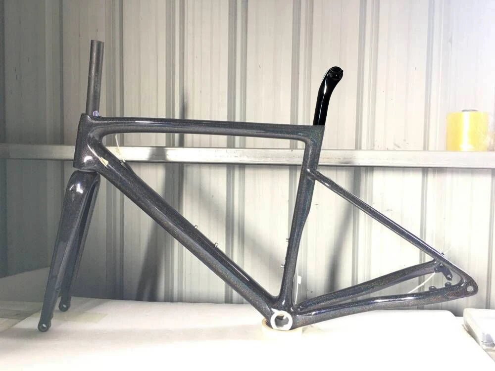 

Углеродная рама 2025 года, дисковый тормоз, карбоновая рама шоссейного велосипеда, рама шоссейного велосипеда T1000, популярная рама модели Boost 142*12 мм