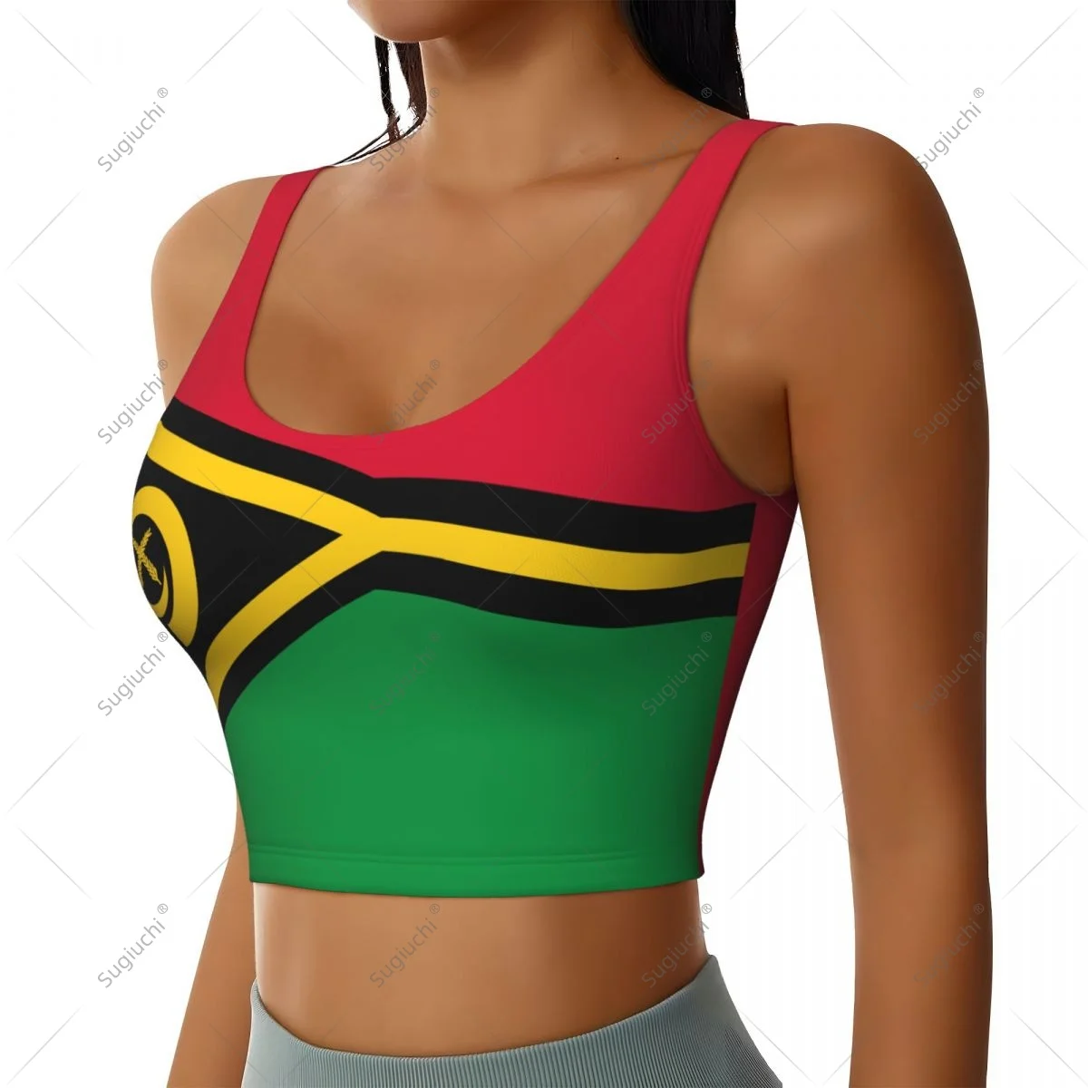 Vanuatu Flag Women Girl Activities Sports Vest for Female Yoga Vest Workout Vest Lightweight Trendy