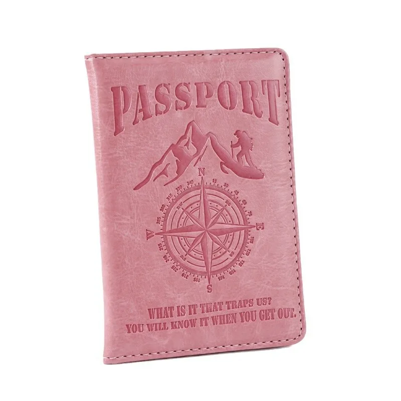 Portefeuille de voyage multifonction, porte-passeport, motif boussole d'aventure, couverture de passeport, porte-carte bancaire, porte-carte d'identité, nouveau