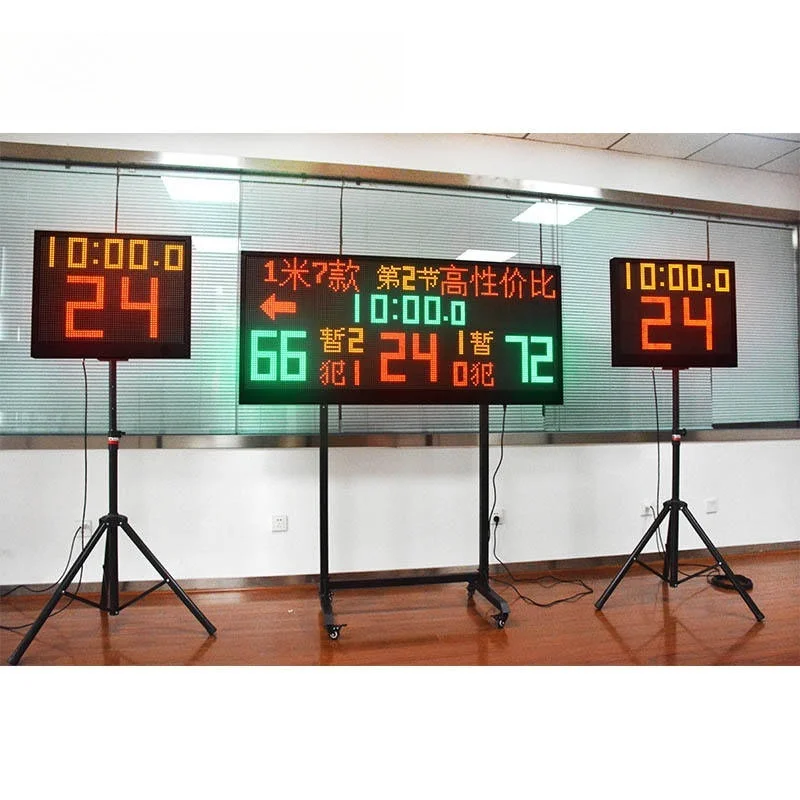 لوحة نتائج كرة السلة |   لوحة النتائج الرقمية للملعب وعرض التوقيت