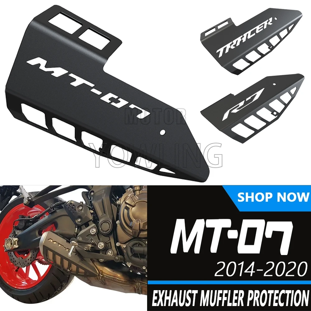 

Tracer 700 7 7GT 2016-2024 Motorcycle Exhaust Muffler Protection FOR YAMAHA YZF R7 YZF-R7 2022-2026 MT-07 MT 07 MT07 2014-2027
