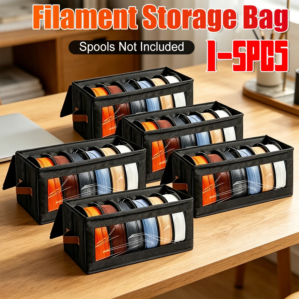 3D Printer Filament Storage Containers with Desiccants Filament Rack and Organizer Box Stackable for Home Office Workshop Studio