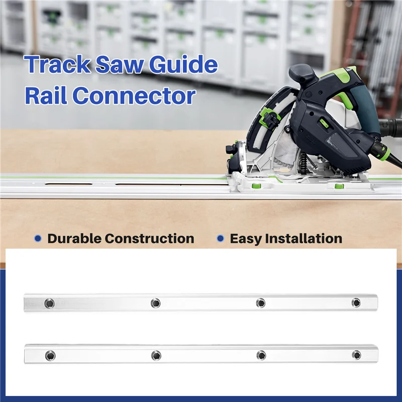 ABKO-Track Saw Guide Rail Connector Set Replacement Wooden Board Cutting Guide Rail Connector For /Festool Track Saw