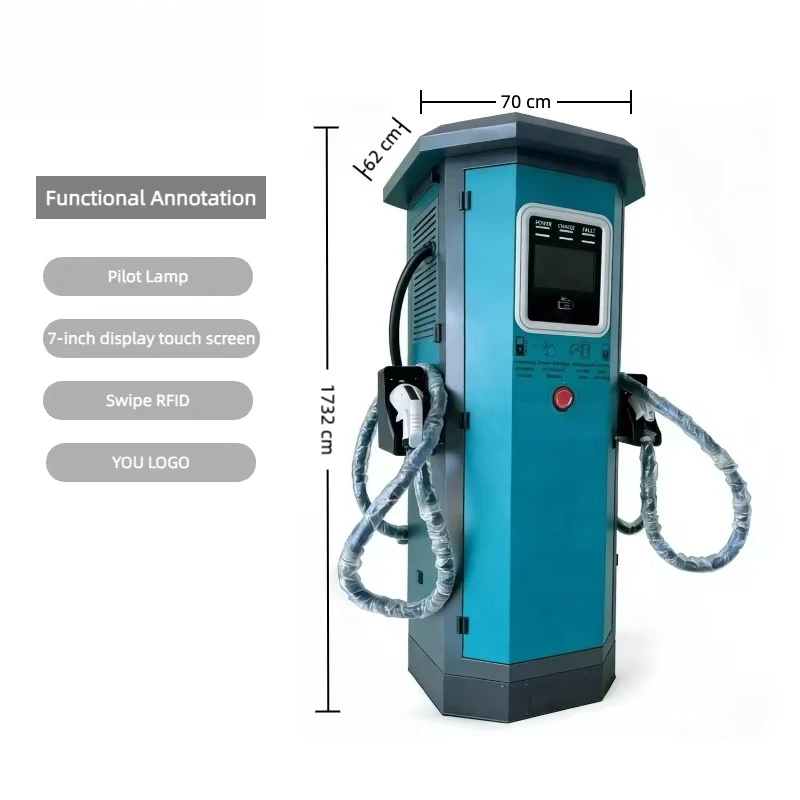 180kW Level 3 DC EV Charger, Floor-Standing Fast Charging Station,  OCPP Supported, Electric Vehicle Charger