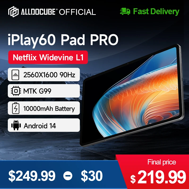 Imagem -01 - Pad Pro Tablet Tela 90hz Mtk G99 Android 14 gb 12gb Ram 12gb Memória Virtual 128 gb 256gb Rom Widevine l1 Alldocube-iplay60 pad pro tablet tela 90hz mtk g99 android 14 gb 12gb ram 12gb memoria virtual 128 gb 256gb rom widevine l1 alldocube iplay60 01