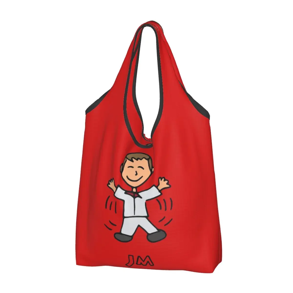 Jumping Puppet In Tracksuit Chayanne Portable Tote Shopping Bags Foldable Shopper Bag Grocery Handbag Shoulder Bag