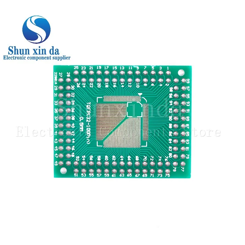 10 قطعة FQFP TQFP LQFP 32 44 80 100 64 إلى DIP نقل مجلس DIP لوحة إبرية الملعب IC لوحة محول لوحة تحويل #2