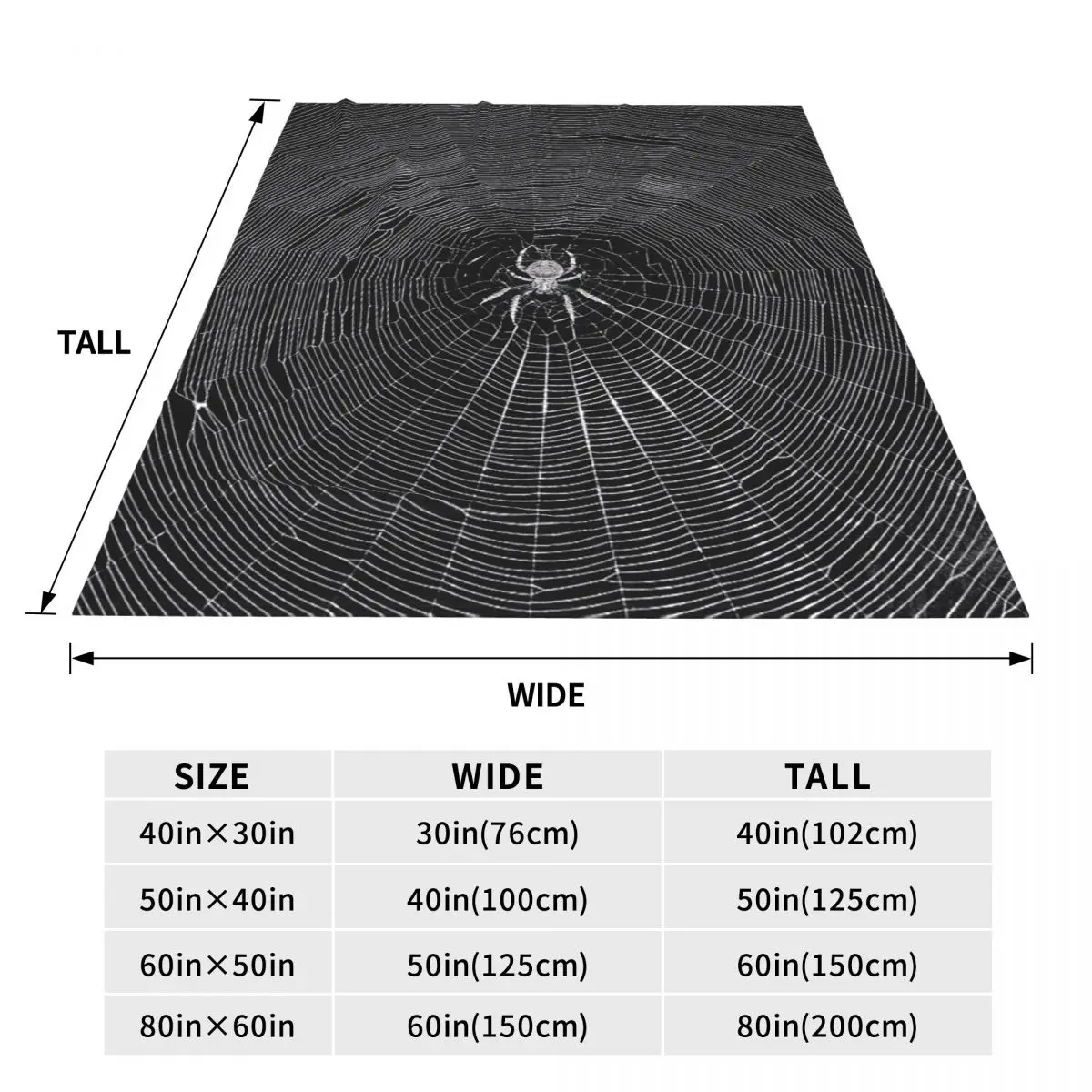 Black White Spider And Cobweb Blankets Fleece Sofa Throw Blanket Warm for Home Bedroom Office Throws Bedspread Quilt