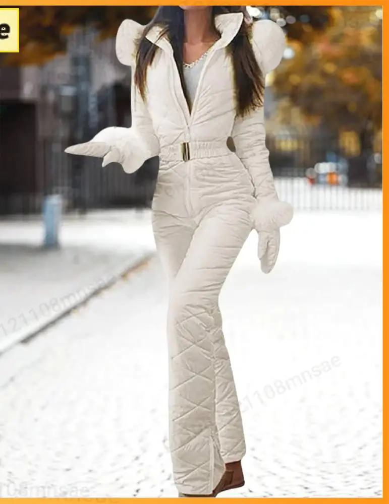 

Winter Outdoor Sports Jumpsuit Insulated Colorful Coveralls Snowboard Jackets for Women